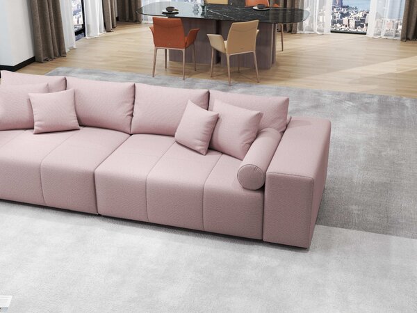 Canapea extensibilă dumonde cu ladă de depozitare Marbela Enjoy Flamingo XXL 295x100 cm