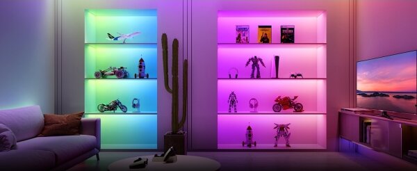 Bandă LED RGBWWIC dimabilă de extensie Govee Strip Light 2 Pro 1m Wi-Fi Matter