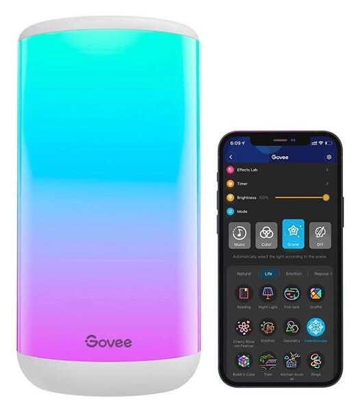Lampă LED RGBIC dimabilă de masă Govee AURA 2 2200-6500K Wi-Fi Matter