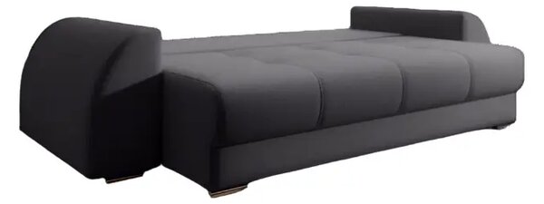 Canapea extensibilă dumonde cu ladă de depozitare Verona Graphite 260x100 cm