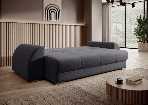 Canapea extensibilă dumonde cu ladă de depozitare Verona Graphite 260x100 cm