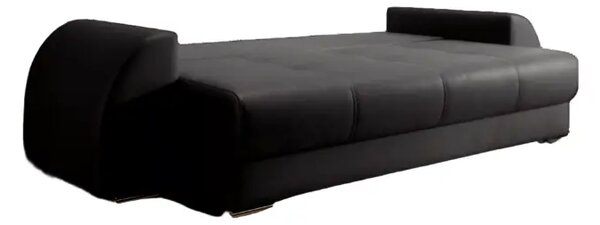 Canapea extensibilă dumonde cu ladă de depozitare si sezut confortabil din spuma high-density, Verona Antracit 260x100 cm