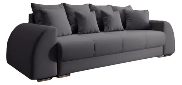 Canapea extensibilă dumonde cu ladă de depozitare Verona Graphite 260x100 cm