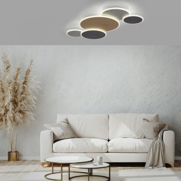 Plafonieră LED dimabilă Paul Neuhaus 8008-70 Q-PIATO LED/49W/230V 2700-5000K Wi-Fi + telecomandă