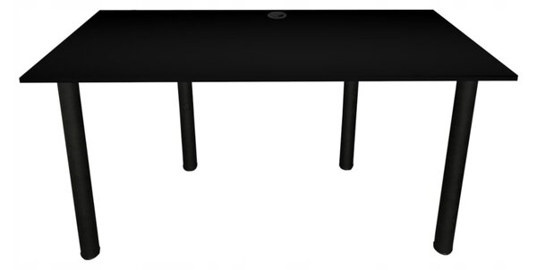 Masă pentru calculator CODE BIG, 160x73-76x80, negru/picioare negre