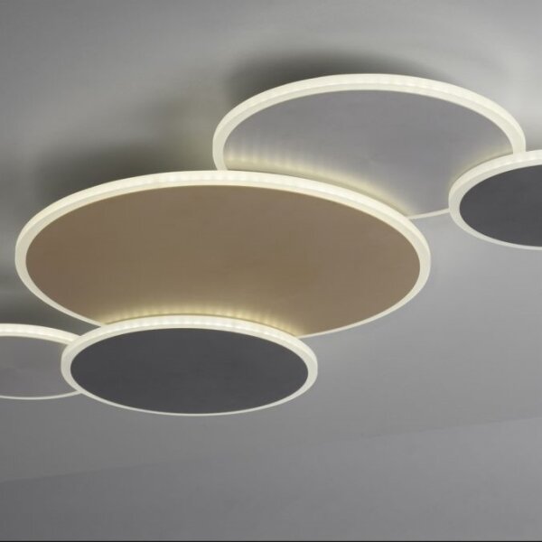 Plafonieră LED dimabilă Paul Neuhaus 8008-70 Q-PIATO LED/49W/230V 2700-5000K Wi-Fi + telecomandă