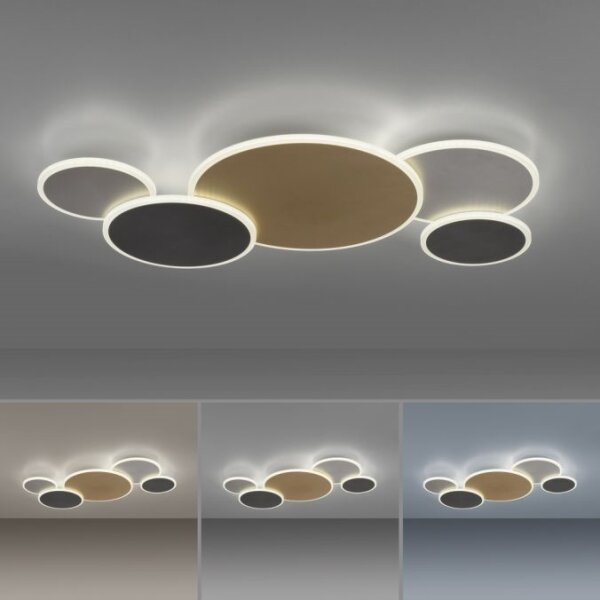 Plafonieră LED dimabilă Paul Neuhaus 8008-70 Q-PIATO LED/49W/230V 2700-5000K Wi-Fi + telecomandă