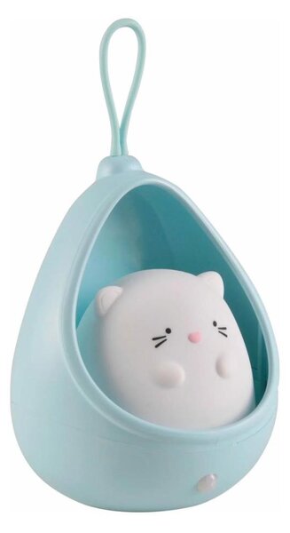Corp de iluminat LED de orientare pentru cu senzor pentru copii KITTY LED/0,5W/5V USB albastru
