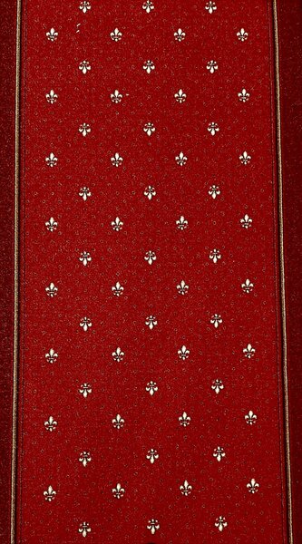 Traversa festonata, Model 1835, Rosu, Usor de intretinut Rosu, Dreptunghiular, 100x2000