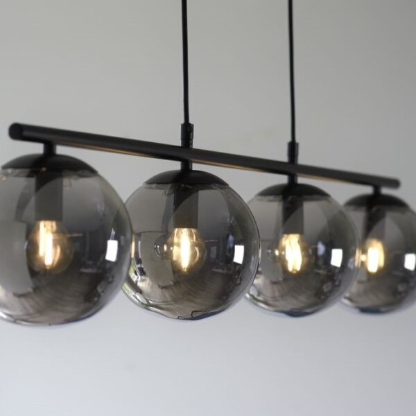 Lustră pe cablu JUST LIGHT. 14604-18 WIDOW 4xE14/25W/230V negru