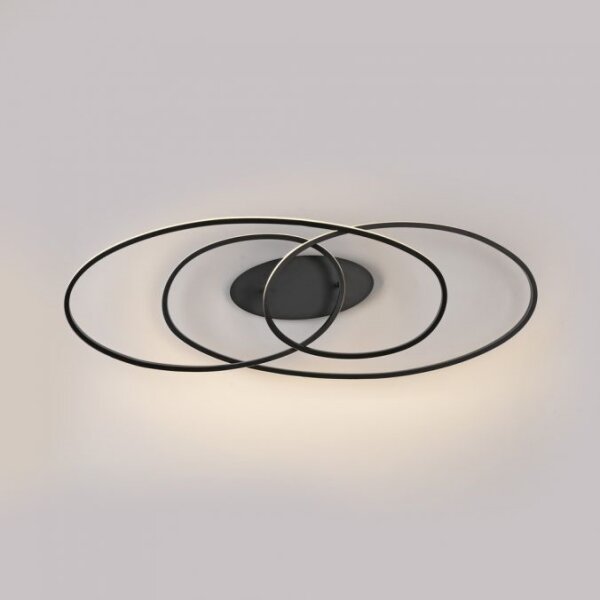 Plafonieră LED JUST LIGHT. 15321-18 LUMACA LED/33W/230V negru