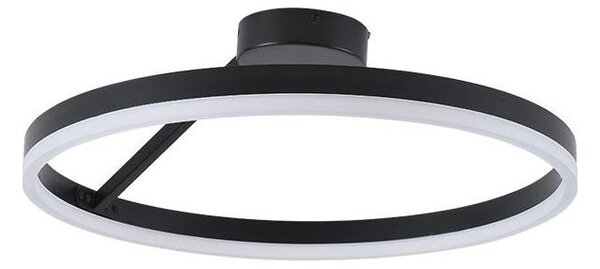 Lustră LED dimabilă aplicată LED/40W/230V 3000-6500K negru + telecomandă