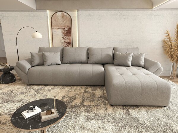 Colțar extensibil dumonde cu ladă de depozitare Berlin XL Enjoy Grey 350x185 cm II