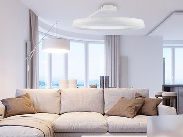 Lustră LED dimabilă aplicată LED/40W/230V 3000-6500K alb + telecomandă