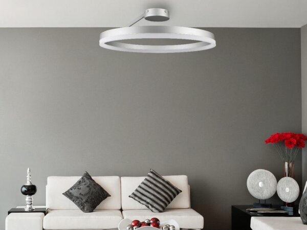 Lustră LED dimabilă aplicată LED/40W/230V 3000-6500K crom + telecomandă
