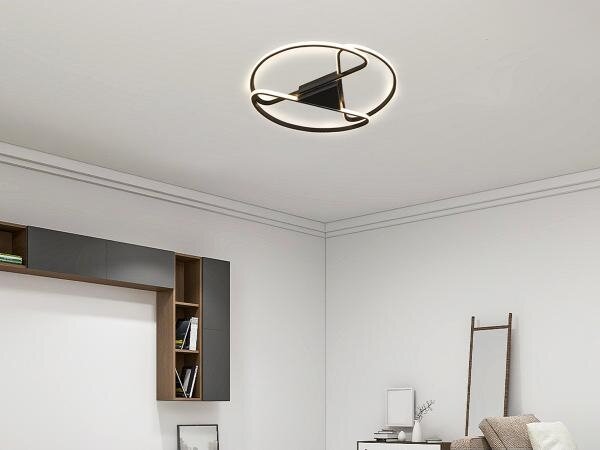 Plafonieră LED dimabilă LED/75W/230V 3000-6500K negru + telecomandă