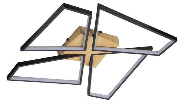 Plafonieră LED dimabilă LED/115W/230V 3000-6500K maro/negru + telecomandă
