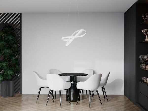 Lustră LED dimabilă pe cablu LED/70W/230V 3000-6500K alb + telecomandă