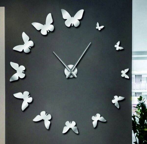 Ceas decorativ fluture cu design delicat - JASON