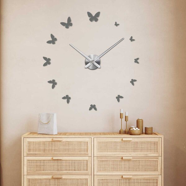 Ceas decorativ fluture cu design delicat - JASON