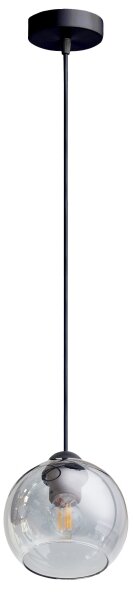Lustră pe cablu LATIL 1xE27/60W/230V negru