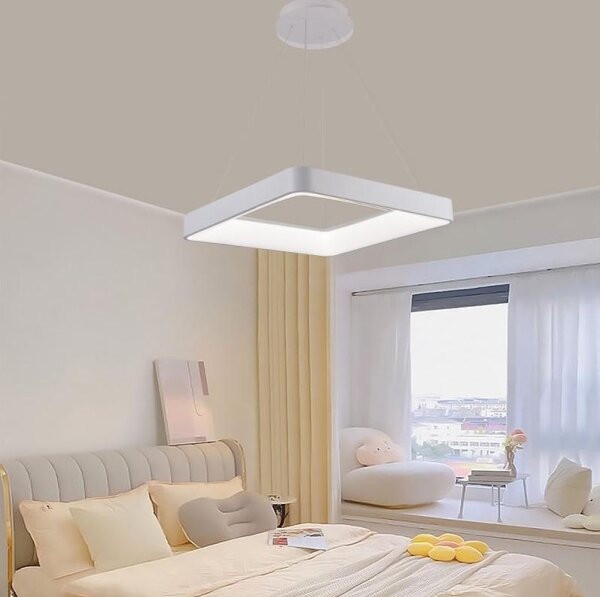 Lustră LED dimabilă pe cablu LED/55W/230V 3000-6500K alb + telecomandă