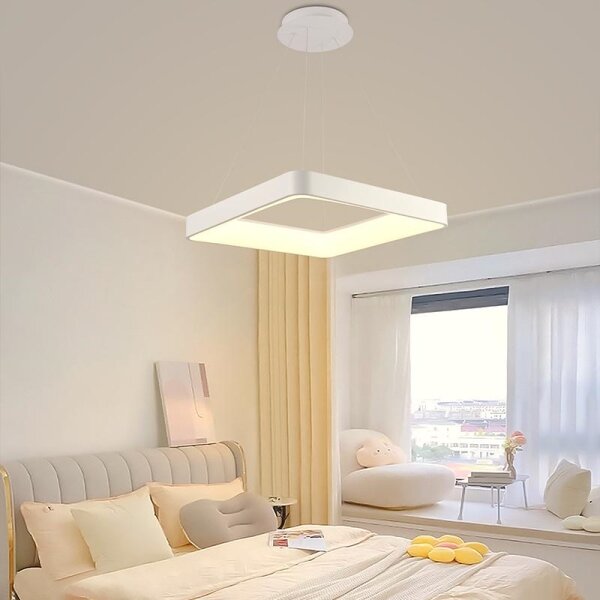 Lustră LED dimabilă pe cablu LED/55W/230V 3000-6500K alb + telecomandă
