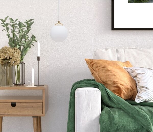Lustră pe tijă FIRA 1xE27/60W/230V auriu