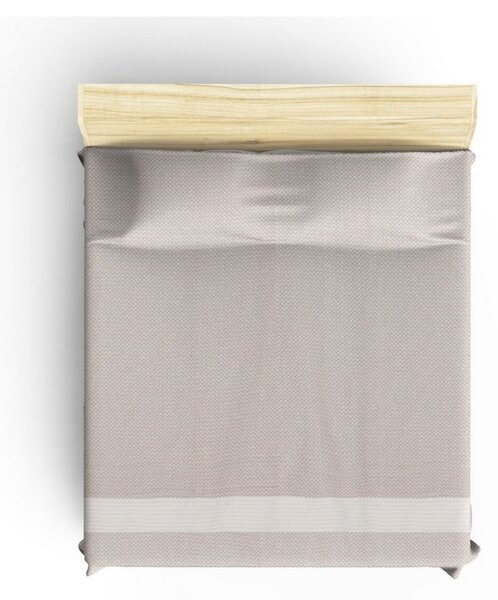 Cuvertură bej din bumbac pentru pat dublu 230x200 cm Seritli – Mijolnir