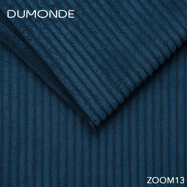 Colțar extensibil dumonde cu ladă de depozitare si sezut confortabil din spuma high-density, Gloria Zoom Blue 320x183 cm