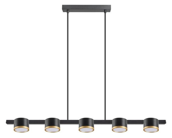 Lustră LED pe cablu MIRELLA 5xGX53/6W/230V negru