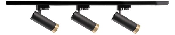 Spot pentru sistem de șină FADO 3xGU10/10W/230V negru