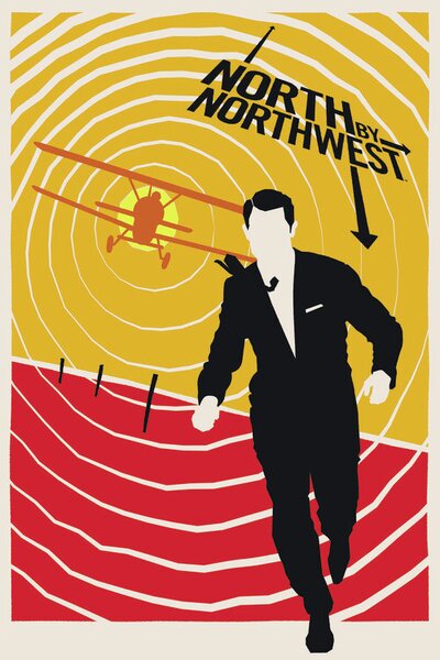 Poster de artă North by Northwest - Alfred Hitchcock, (26.7 x 40 cm)