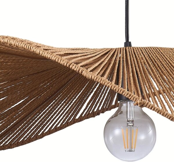 Lustră pe cablu CAPRI 1xE27/20W/230V d. 60 cm bambus