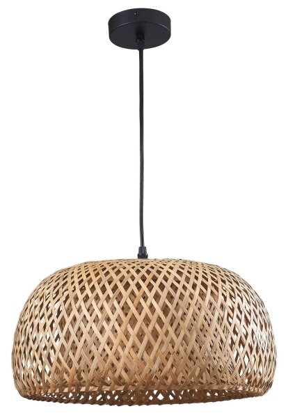 Lustră pe cablu KORFU 1xE27/20W/230V d. 38 cm bambus