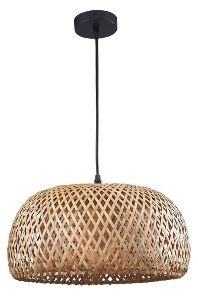 Lustră pe cablu KORFU 1xE27/20W/230V d. 38 cm bambus