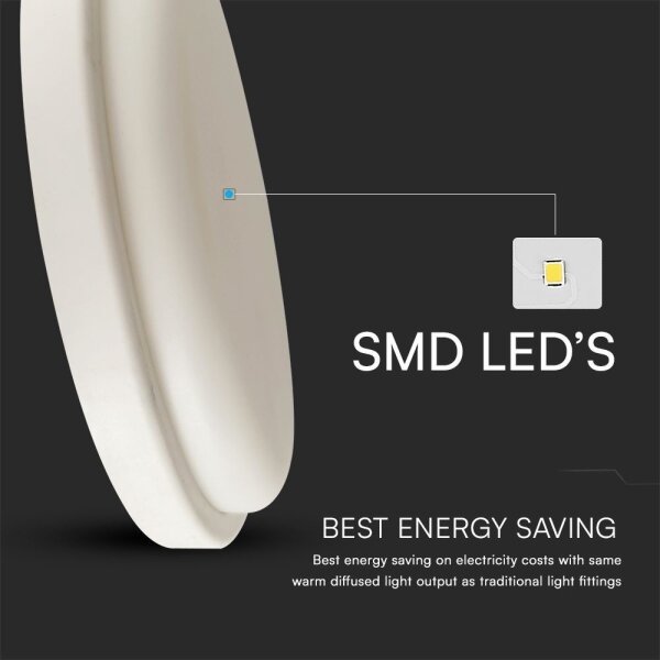 Plafonieră LED pentru baie LED/24W/230V 3000K IP54 d. 24 cm