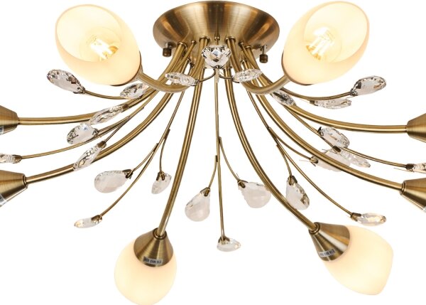Lustră aplicată Brilagi MEGAPOLIS 8xE14/60W/230V bronz