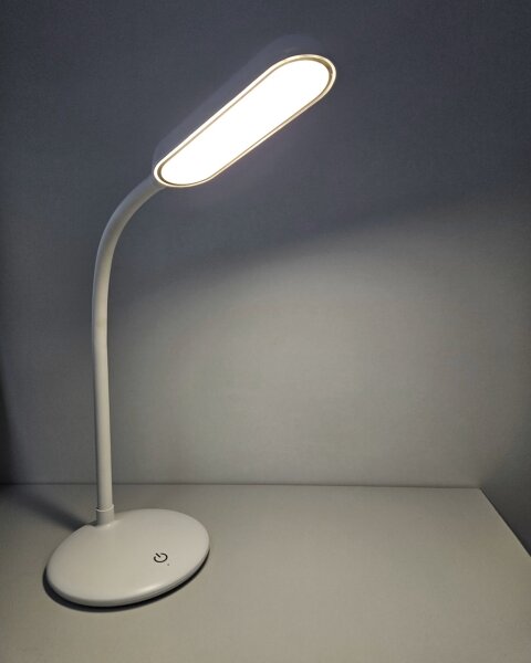 Lampă LED flexibilă tactilă dimabilă de masă LED/6W/5V USB 1200 mAh alb