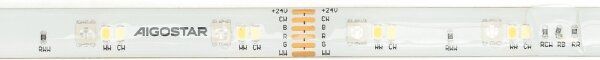Bandă LED RGBW Aigostar 5m MESH LED/24W/230V 2700-6500K + telecomandă