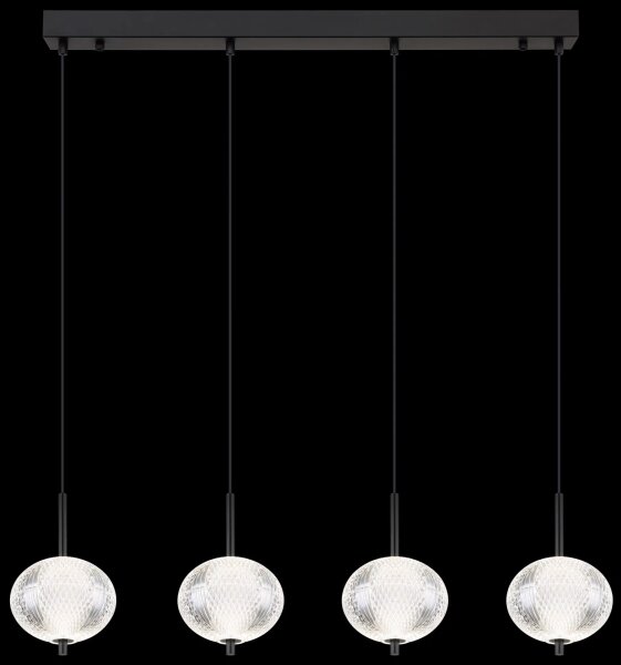 Lustră LED pe cablu Globo 16042-4H AIDA 4xLED/5,75W/230V 3000K/4500K/6500K