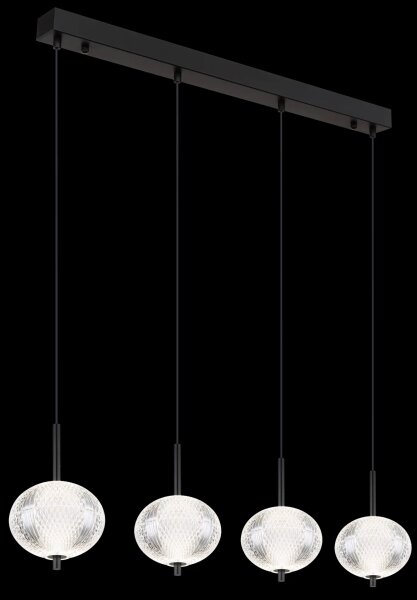 Lustră LED pe cablu Globo 16042-4H AIDA 4xLED/5,75W/230V 3000K/4500K/6500K