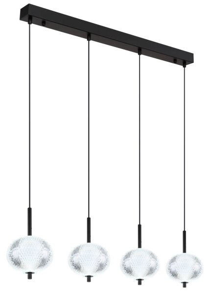Lustră LED pe cablu Globo 16042-4H AIDA 4xLED/5,75W/230V 3000K/4500K/6500K