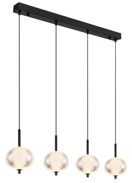 Lustră LED pe cablu Globo 16042-4H AIDA 4xLED/5,75W/230V 3000K/4500K/6500K