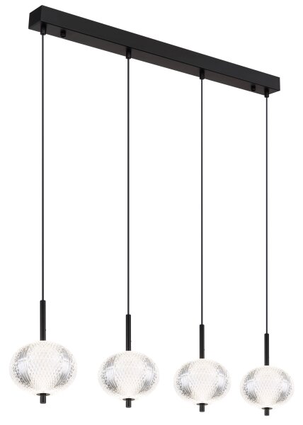 Lustră LED pe cablu Globo 16042-4H AIDA 4xLED/5,75W/230V 3000K/4500K/6500K