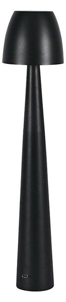 Lampă LED tactilă reîncărcabilă dimabilă de masă LED/3W/5V 3000-6000K negru