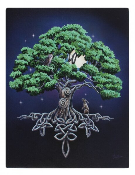 Tablou canvas Copacul Vietii, 19x25cm Lisa Parker