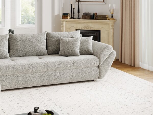 Colțar extensibil dumonde cu ladă de depozitare Loana XL Arena Bej 02 335x185 cm