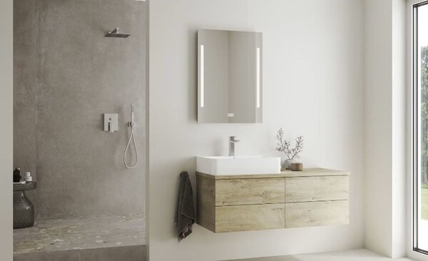 Kronenbach Quara 3.0 baterie lavoar stativ oţel KB100351C15