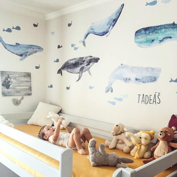 INSPIO-Autocolant textil - Tapet - Balene